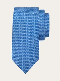 Kick scooter print silk tie