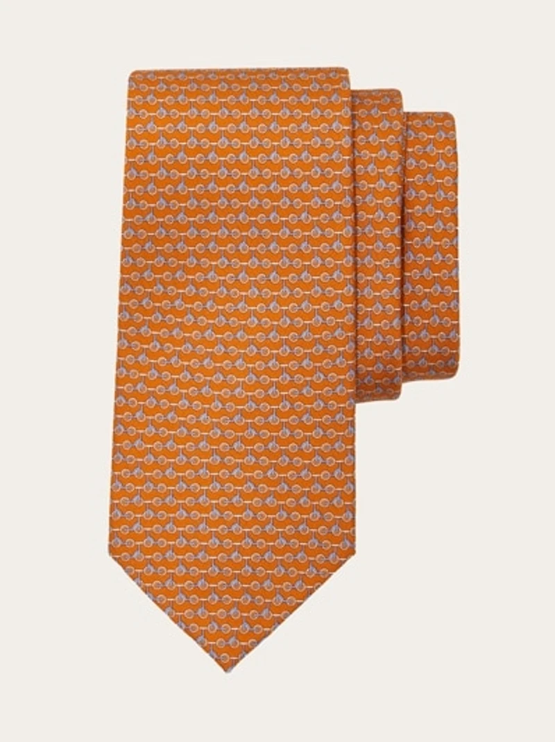Kick scooter print silk tie