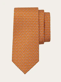 Kick scooter print silk tie