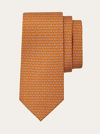 Kick scooter print silk tie