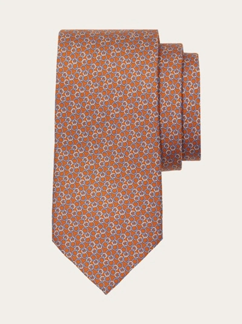 Zefiro print silk tie