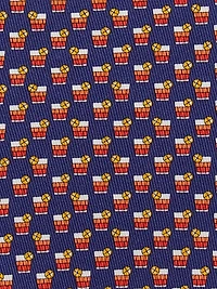 Cocktail print silk tie