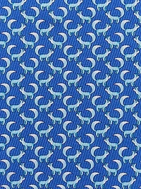 Paw print silk tie