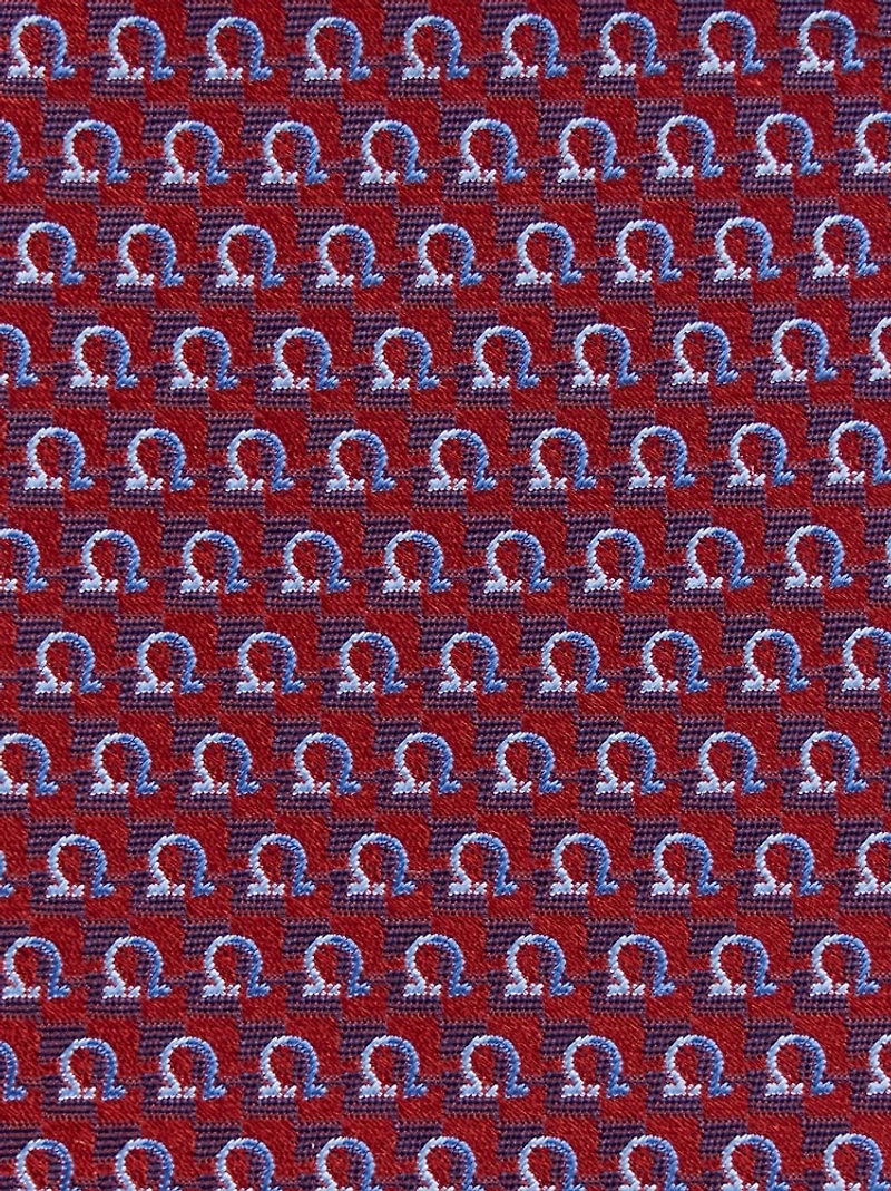 Gancini jacquard tie