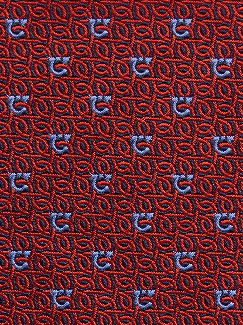 Gancini jacquard tie
