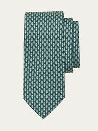 Scooter print silk tie
