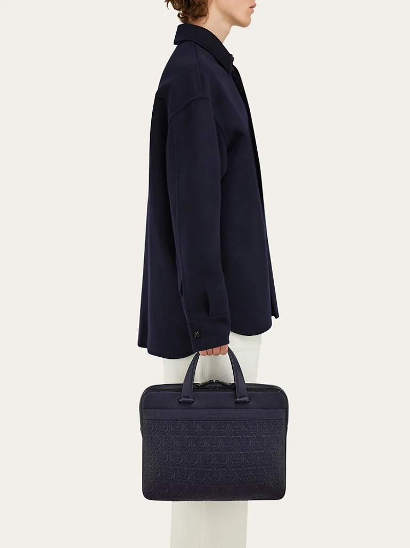 Embossed Gancini briefcase (S)