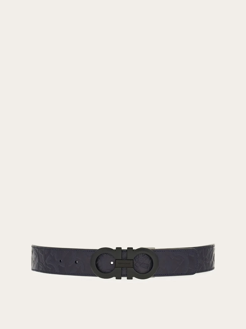 Reversible and adjustable Gancini belt