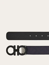 Reversible and adjustable Gancini belt