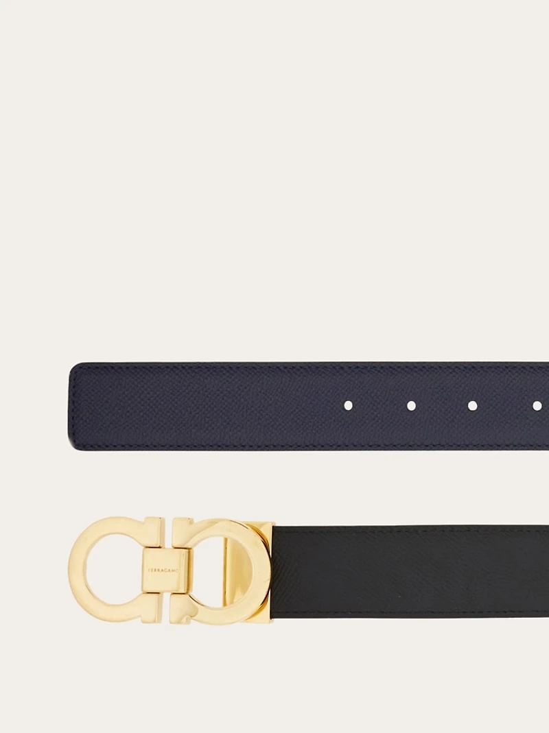 Reversible and adjustable Gancini belt