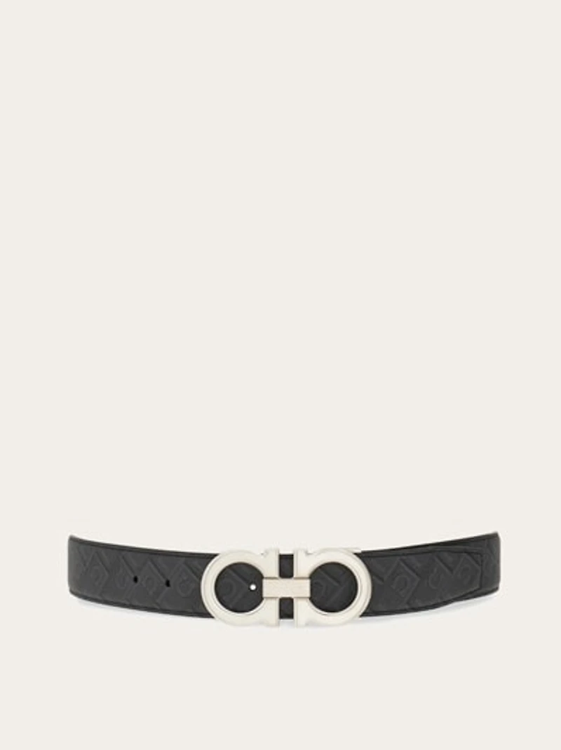 Reversible and adjustable Gancini belt