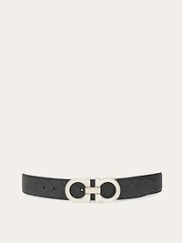 Reversible and adjustable Gancini belt