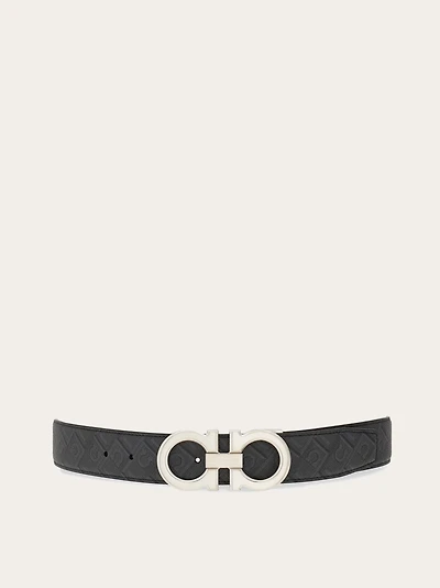 Reversible and adjustable Gancini belt