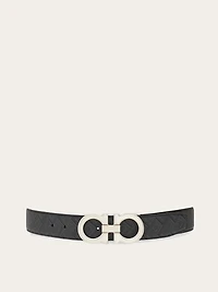 Reversible and adjustable Gancini belt