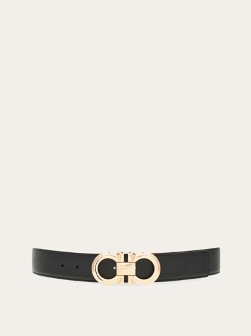 Reversible and adjustable Gancini belt
