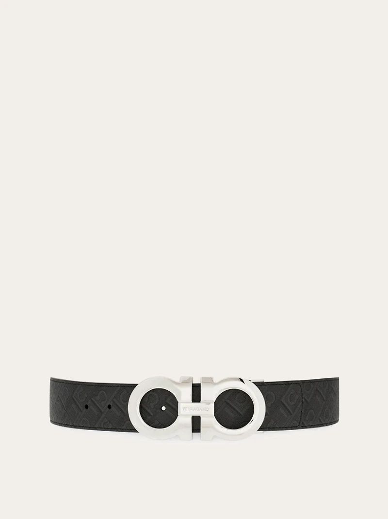 Reversible and adjustable Gancini belt