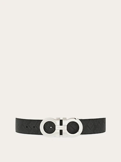 Reversible and adjustable Gancini belt