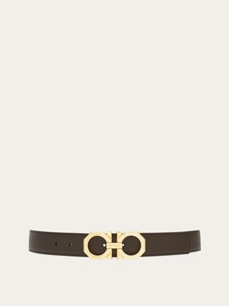 Reversible and adjustable Gancini belt