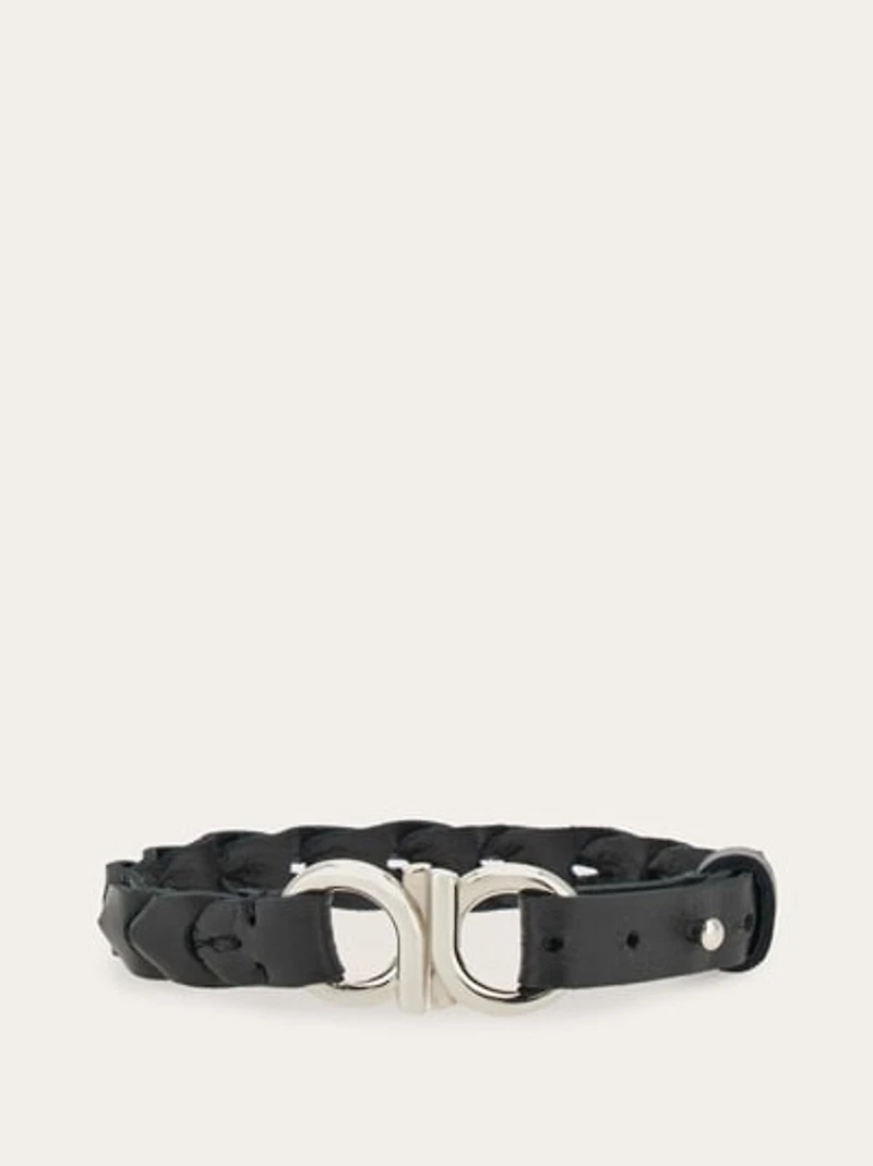 Braided Gancini bracelet
