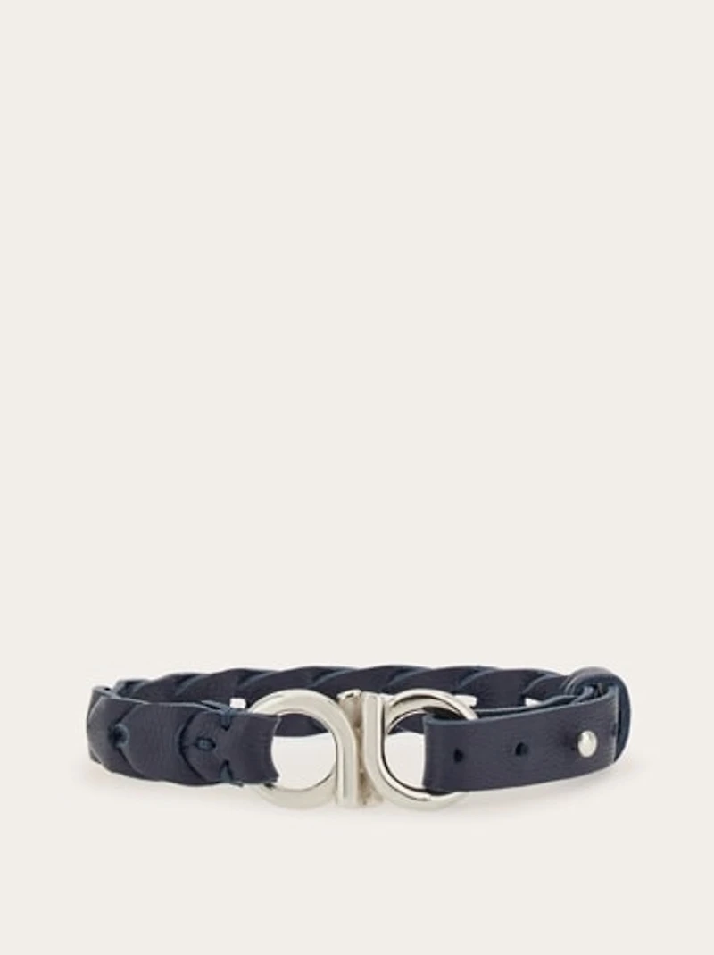 Braided Gancini bracelet