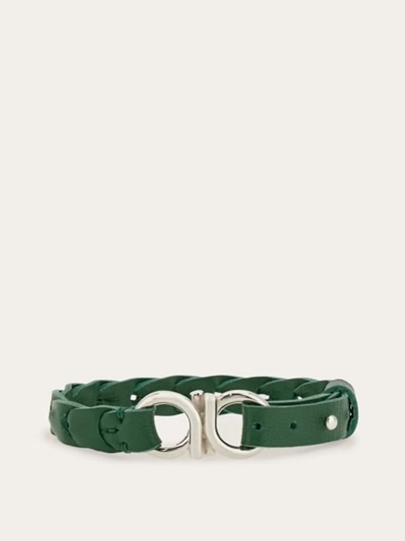 Braided Gancini bracelet