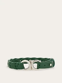 Braided Gancini bracelet