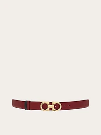 Adjustable and reversible Gancini belt