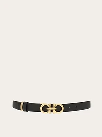 Adjustable and reversible Gancini belt