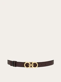 Adjustable and reversible Gancini belt