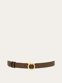 Adjustable and reversible Gancini belt