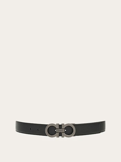 Reversible and adjustable Gancini belt
