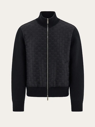 Knitted bomber jacket