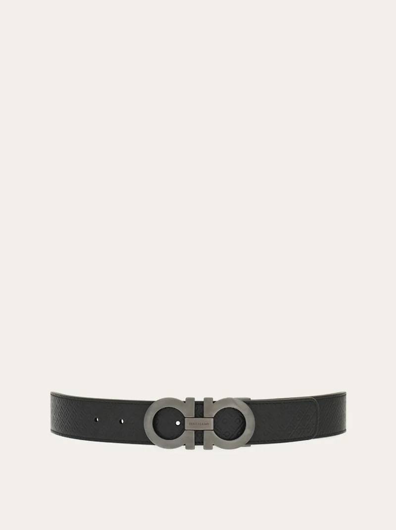 Reversible and adjustable Gancini belt