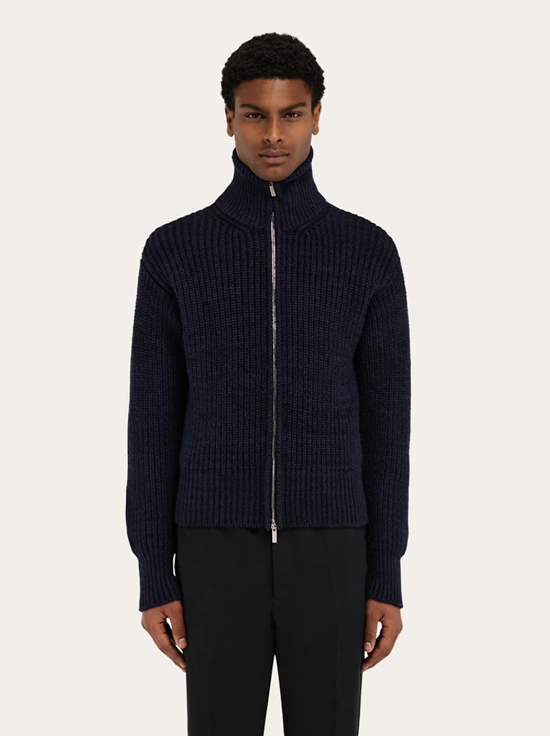 Knitted blouson