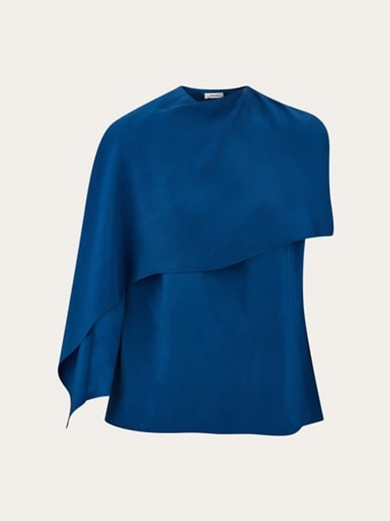 Viscose top with cape detail