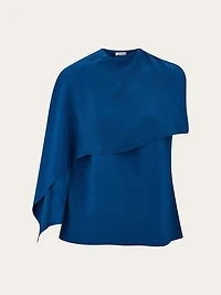 Viscose top with cape detail
