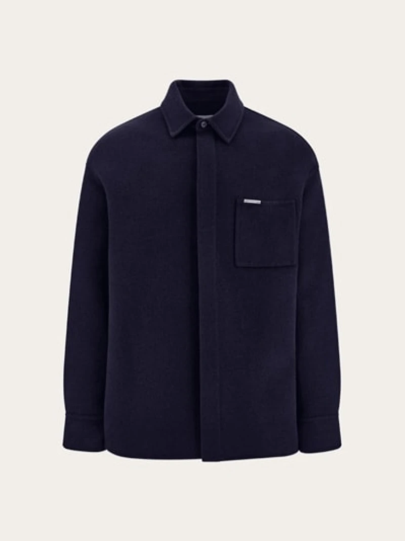 Cashmere-blend overshirt