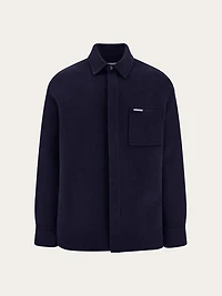 Cashmere-blend overshirt