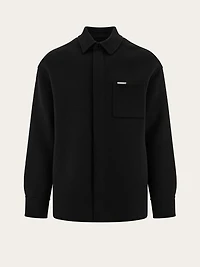Cashmere-blend overshirt
