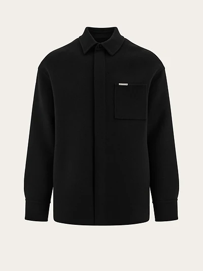 Cashmere-blend overshirt