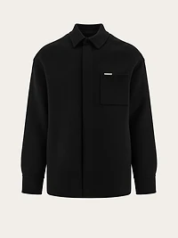 Cashmere-blend overshirt