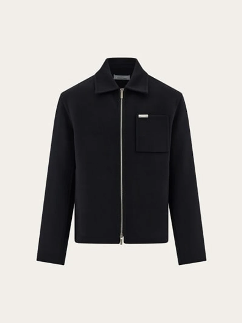 Cashmere-blend blouson