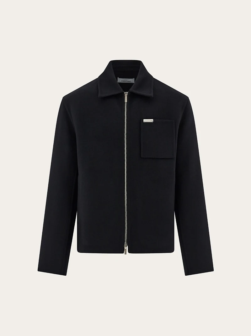 Cashmere-blend blouson