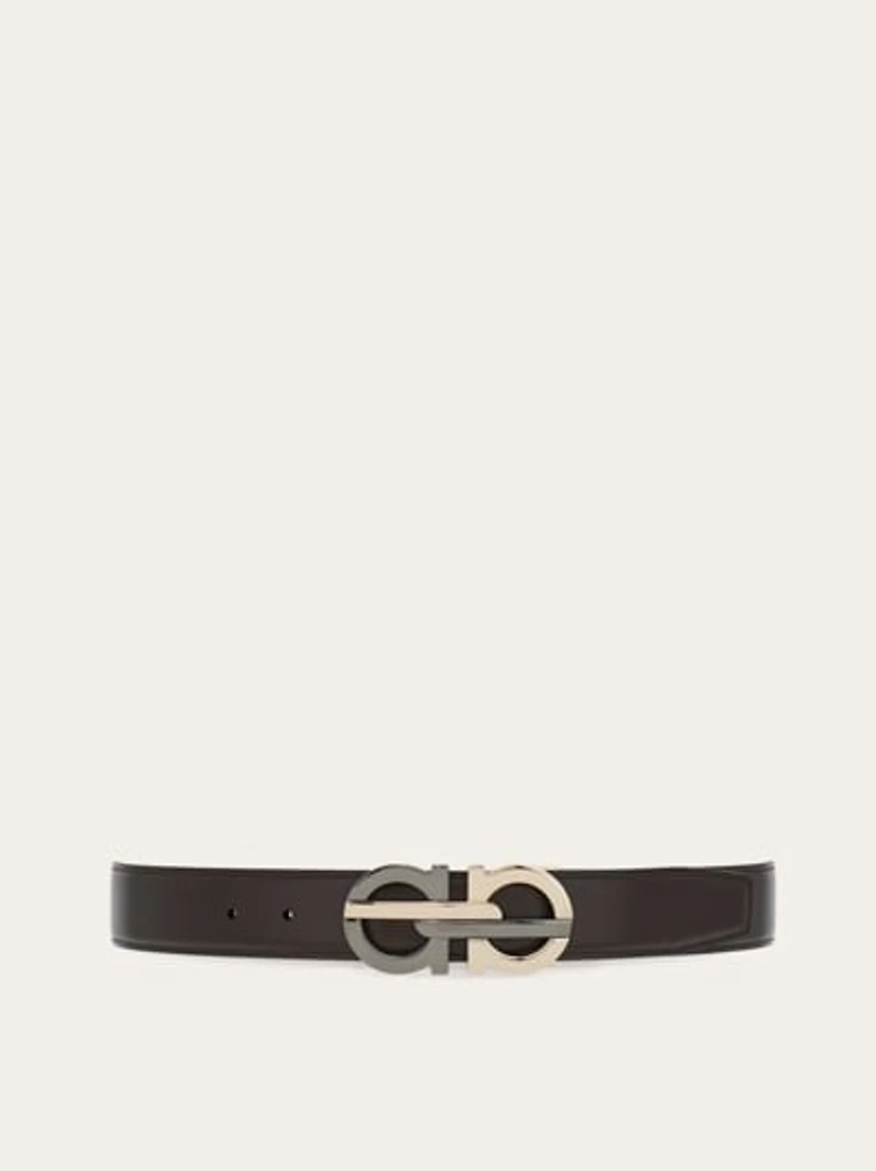 Reversible and adjustable Gancini belt
