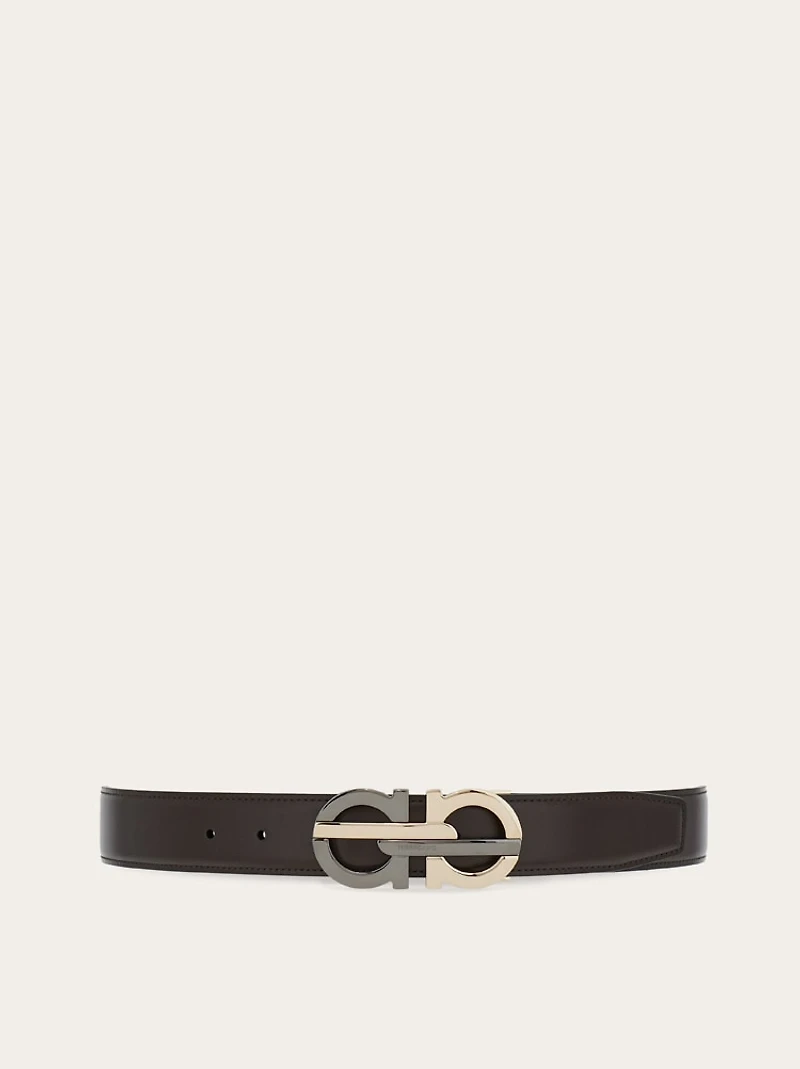 Reversible and adjustable Gancini belt