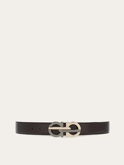 Reversible and adjustable Gancini belt