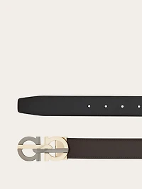 Reversible and adjustable Gancini belt