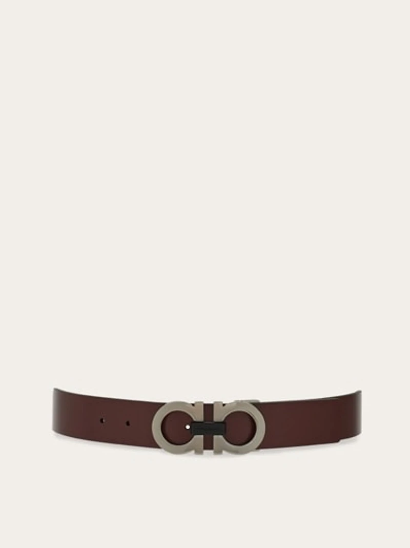Reversible and adjustable Gancini belt