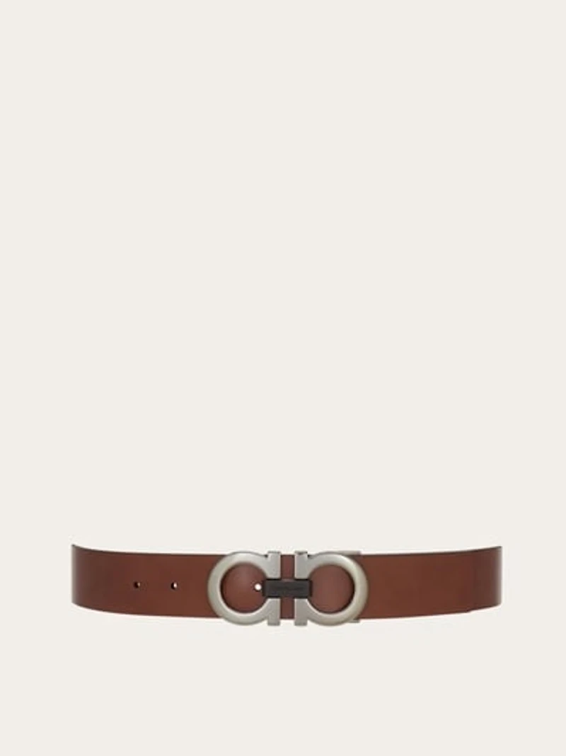 Reversible and adjustable Gancini belt