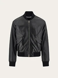 Bomber jacket in nappa leather